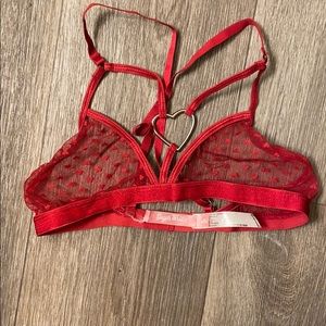 Sugar Thrillz red heart bralette